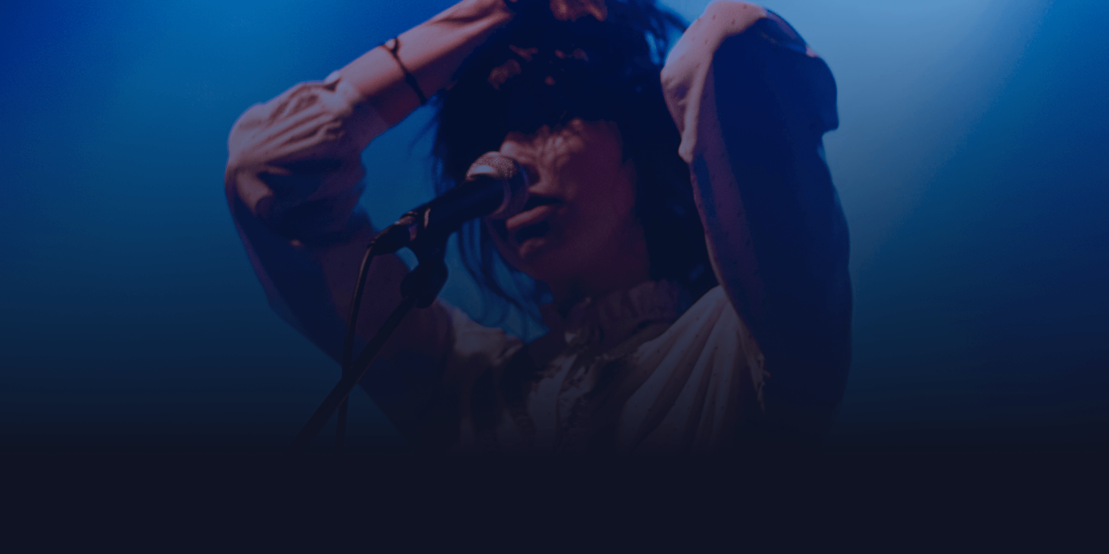 Artist performing on stage