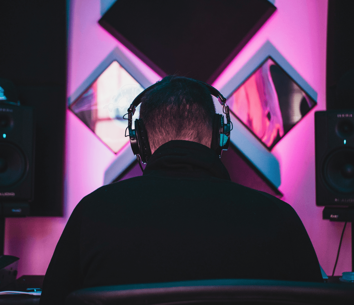 Artist in a studio